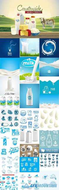 Milk Design Elements