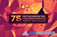 75 Vector Geometric Backgrounds V.5
