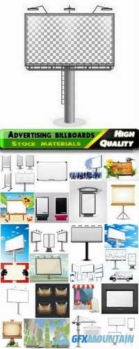 Presentation frames and advertising billboards, banners for business company in vector from stock