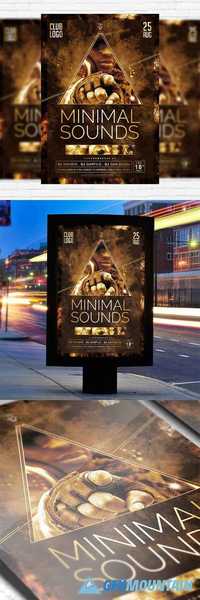 Flyer Template - Minimal Sounds Vol 3 + Facebook Cover