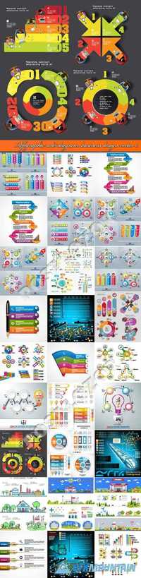 Infographic and diagram business design vector
