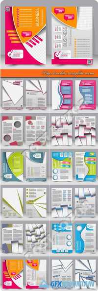 Flyer brochure template vector