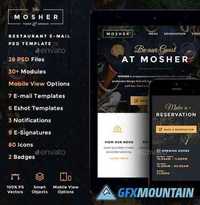 Graphicriver - Mosher - Restaurant E-newsletter PSD Template 10180220