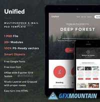 Graphicriver - Unified - Multipurpose E-newsletter PSD Template 10654211