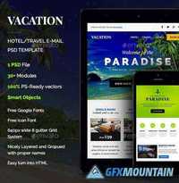 Graphicriver - Vacation - Hotel/Travel E-newsletter PSD Template 10803306