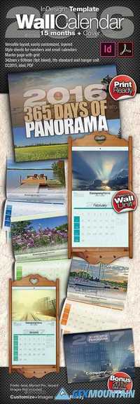 GraphicRiver - 2016 Wall Calendar - 15 Months + Cover 12744636
