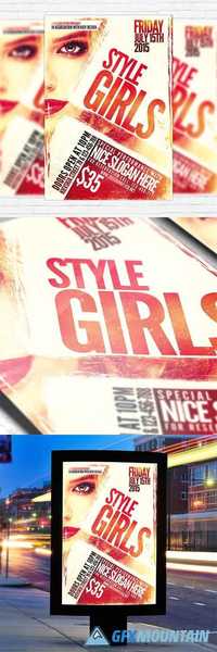 Flyer Template - Style Girls + Facebook Cover