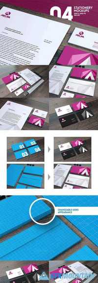 Home Office Stationery Mockups