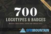 700 Logos and Badges Bundle 362201