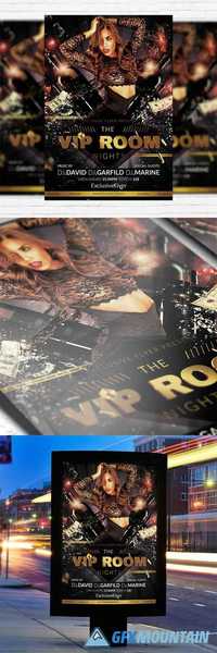 Flyer Template - The Vip Room + Facebook Cover