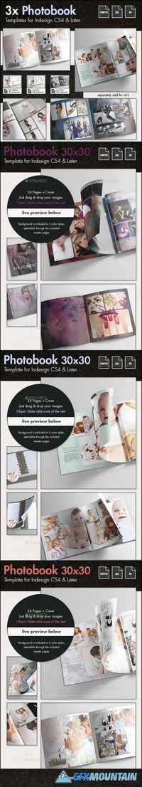 GraphicRiver - 3x Photobook Album Template Bundle 12782115