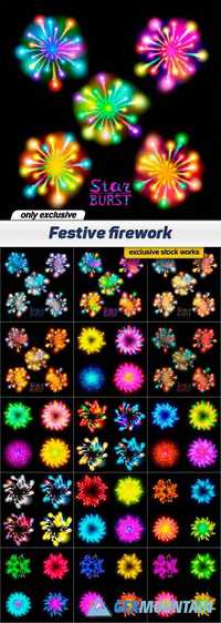 Festive firework - 15 EPS