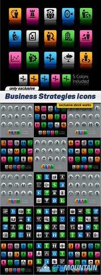 Business Strategies icons - 15 EPS