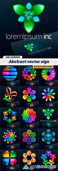 Abstract vector sign - 15 EPS