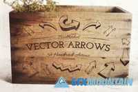 54 Handsketched Vector Arrows 58812