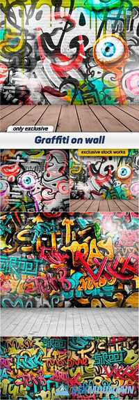 Graffiti on wall - 5 EPS