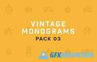 50+ Vintage Monograms Bundle 363389