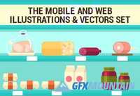 The Mobile and Web Illustrations & Vectors Set