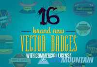 16 Brand New Vector Badges