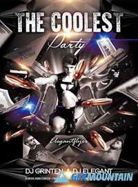 The Coolest party Flyer PSD Template + Facebook Cover