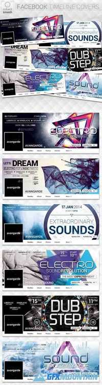 Graphicriver 6 Music Event Facebook Timeline Covers vol.2 12881249