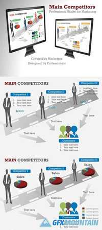 Main Competitors PowerPoint Template 372548