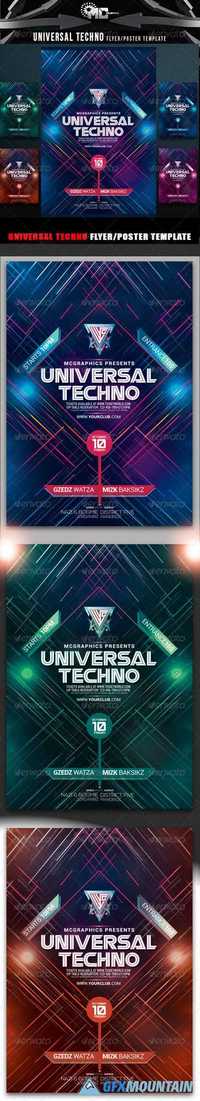 Flyer/Poster Template - Universal Techno