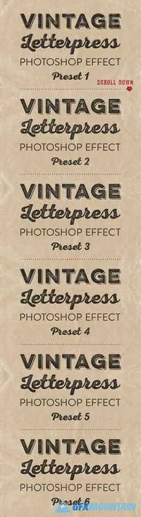 Letterpress Photoshop Effects - 376567