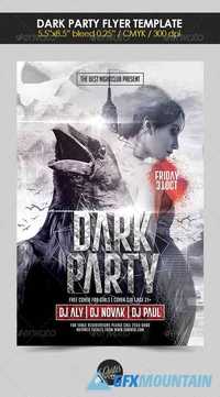 Flyer Template PSD - Dark Party