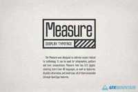 Measure – Display Font