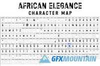 African Elegance Ethnic Lettering