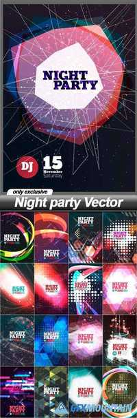Night party Vector - 17 EPS