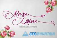 Rose Wine Typeface