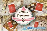 8 PSD Mockups Cupcakes 