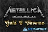 Metal Chrome Styles For Photoshop 388754