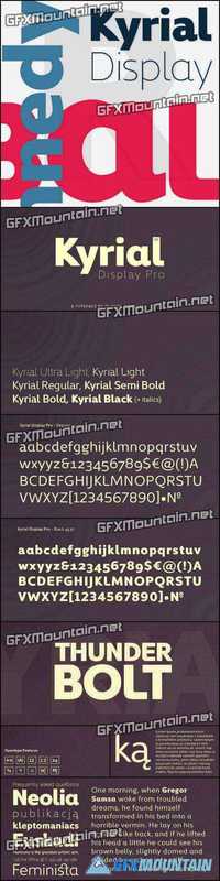 Kyrial Display Pro Font Family