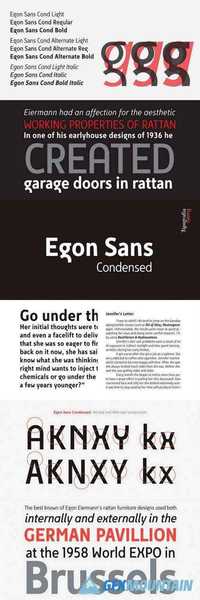 Egon Sans Condensed Font Family