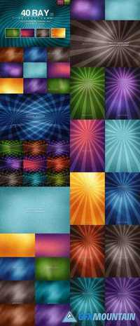 40 Ray Backgrounds - 04 Styles 12271414