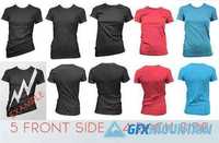 Assorted Women T-shirts Mockup For 392913