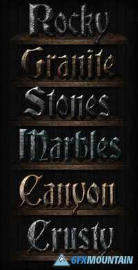 Stone Text Styles for Photoshop - 1814