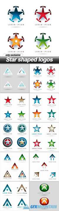 Star shaped logos - 10 EPS