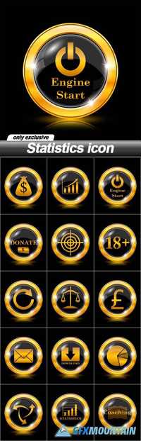 Statistics icon - 15 EPS
