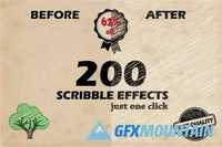 200 Scribble Effects + Bonus 102049
