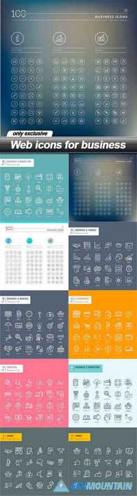 Web icons for business - 10 EPS