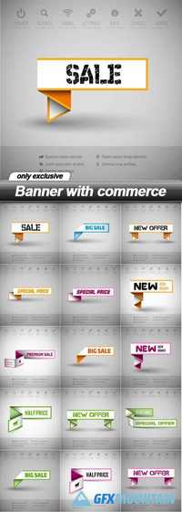 Banner with commerce - 15 EPS