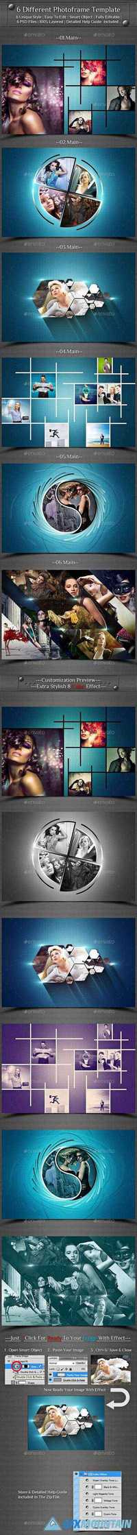 6 Different Photo Frame Template 13227037