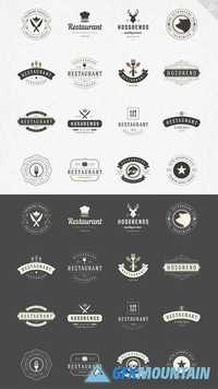 80 Restaurant Logotypes and Badges 