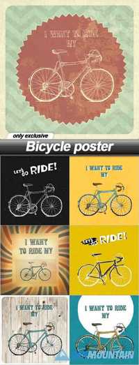 Bicycle poster - 7 EPS