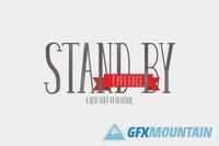 Stand By Font 122538
