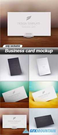 Business card mockup - 6 EPS